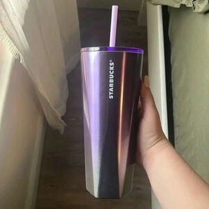 NWT Starbucks 2023 Lilac Silver Gradient Ombré Cup